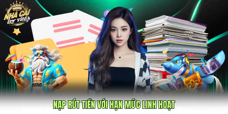 Nạp rút tiền với hạn mức linh hoạt
