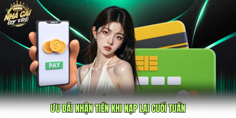 Ưu đãi nhận tiền khi nạp lại cuối tuần